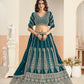 Anaita Teal Green Faux Georgette Lehenga Choli With Sequence Work
