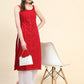 Kalini Paisley Embroidered Sequinned Chikankari Georgette Kurta | Swadesiicart