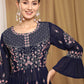 Kalini Floral Embroidered Kurta With Sharara | Swadesiicart