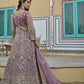 Anaita Lavender Silk Anarkali Suit With Embroidery & Sequins Work