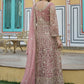 Anaita Peach Silk Anarkali Suit With Embroidery & Sequins Work