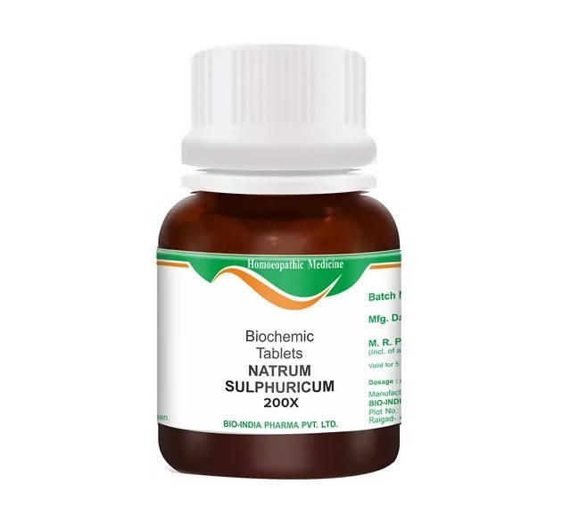 Bio India Homeopathy Natrum Sulphuricum Biochemic Tablets | Swadesiicart