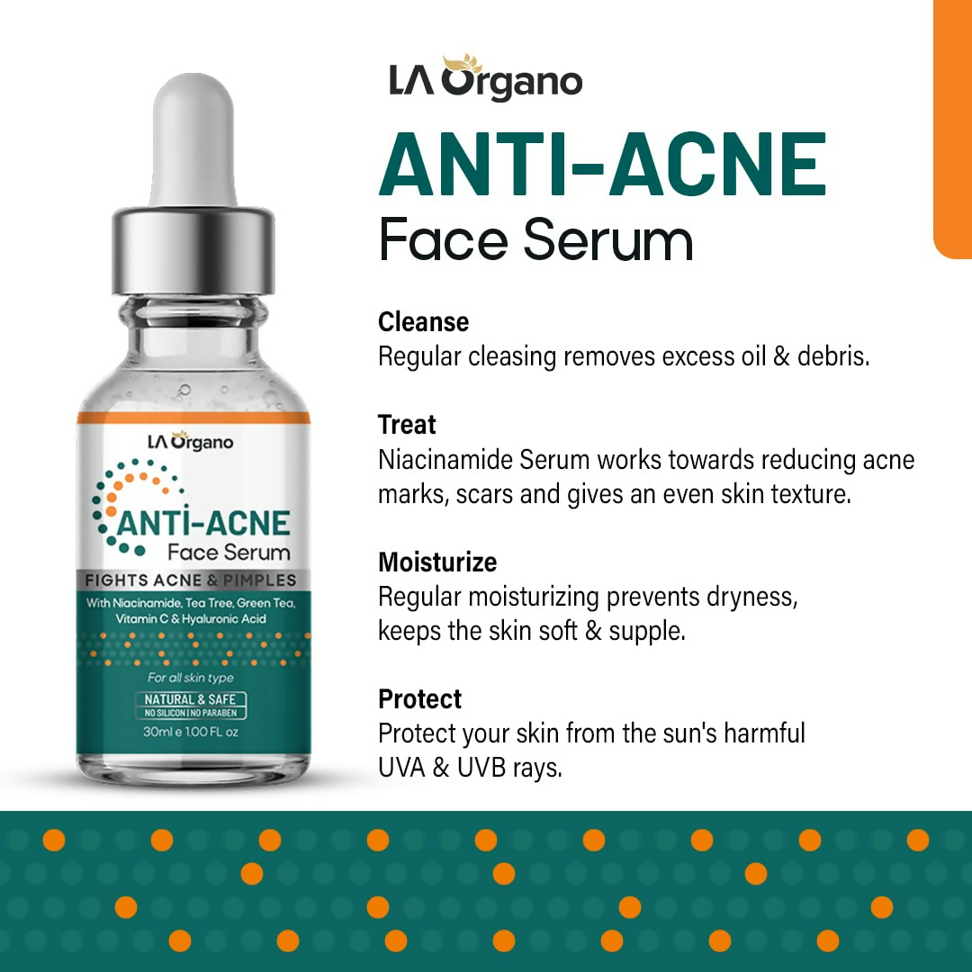 LA Organo Anti Acne Face Serum | Swadesiicart
