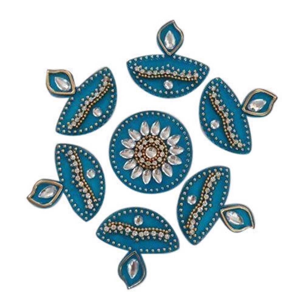 Kundan HandiKrafts Handmade Kundan Rangoli - Aahana - The Bliss Store