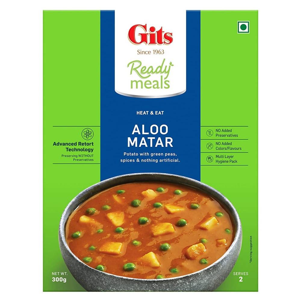Gits Ready Meals Heat & Eat Aloo Matar - Swadesiicart