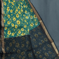 Peacock Green Colour Block Print Pure Kota Cotton Saree By Gayathri Reddy Designer Studio | Swadesiicart