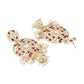 Shoshaa Maroon Contemporary Gold-Polished Kundan Drop Earrings With Jhumkas Earrings Sets | Swadesiicart