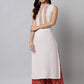 Kalini Women White Embroidered Thread Work Kurta - Swadesiicart