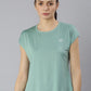 MKH Women Green Extended Sleeves Dri-FIT Sports T-shirt - Swadesiicart