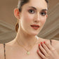 Golden Drop Earrings - Ruby Raang | Swadesiicart
