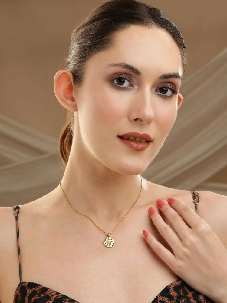Golden Drop Earrings - Ruby Raang | Swadesiicart