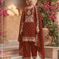 Anaita Orange Vichitra Silk Suit with Embroidery & Sequence Work