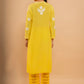 HOUSE OF KARI Floral Embroidered Chikankari Kurta | Swadesiicart