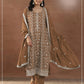 Anaita D Mustard Silk Suit with Embroidery & Sequence Work