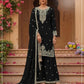 Anaita Black Faux Georgette Suit With Embroidery & Sequence Work