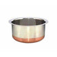 Stainless Steel Patila Round Copper Bottom Container Ganj Tapeli with Lid - Swadesiicart