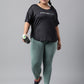 MKH Plus Size Relaxed Fit Typography Printed Drop Shoulder Sleeves Dri-Fit Sports T-shirt - Swadesiicart