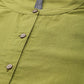 HERE&NOW Women Olive Green Solid Pure Cotton Kurta - Swadesiicart