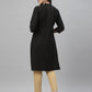 Juniper Black Rayon Festive Solid Straight Kurta For Women | Swadesiicart