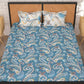 Story@home Blue & Cream-Coloured Ethnic Motifs 180 TC Queen Bedsheet With 2 Pillow Covers - Swadesiicart