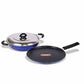 Nonstick Induction Base Cookware Set of Tawa + Kadhai - Swadesiicart
