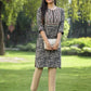Juniper Black Rayon Festive Embroidered Printed Straight Tunic For Women | Swadesiicart