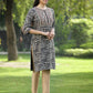 Juniper Black Rayon Festive Embroidered Printed Straight Tunic For Women | Swadesiicart