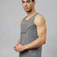 Alcis Men Heather Anti-Static Slim-Fit Swadesiicartnce Running Singlet | Swadesiicart