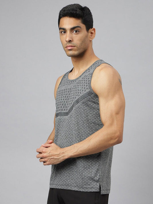 Alcis Men Heather Anti-Static Slim-Fit Swadesiicartnce Running Singlet | Swadesiicart