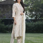 Juniper Off White Rayon Festive Printed Skd For Women - Swadesiicart