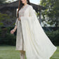 Juniper Off White Rayon Festive Printed Skd For Women - Swadesiicart