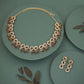 Tehzeeb Creations Gold Pleate Black Colour Choker Set - Swadesiicart