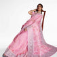 Vamsee Pink Organza Saree - Swadesiicart