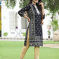 Juniper Women Black Rayon Festive Embroidered Straight Kurta | Swadesiicart