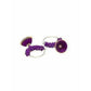 Trendy Design -Metal Beads and Threads in Purple Color - Swadesiicart