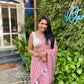 Pink Poly Chiffon Ethnic Motifs Saree with Unstitched Blouse - Hiral Fashion | Swadesiicart
