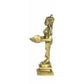 Oil Lamp Deep Lady Brass Collectible Handicraft Small Art | Swadesiicart
