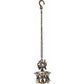 Peacock Hanging Brass Diya with Bells | Swadesiicart