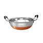 Stainless Steel Copper Bottom Kadhai with Handle - Set of 3 Pieces - Swadesiicart
