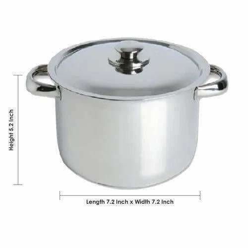 Stainless Steel Cooking Pot with Lid - Swadesiicart