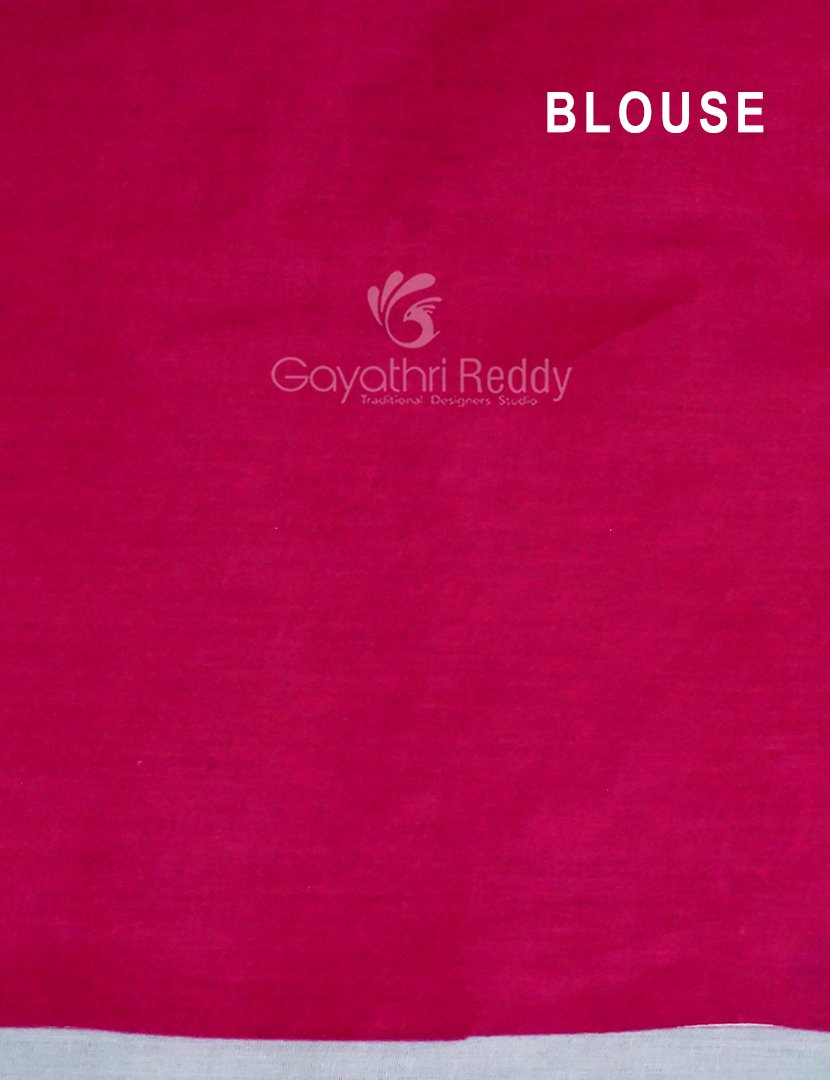 Block Print Light Pista Coloured Mulmul Cotton Saree By Gayathri Reddy Designer Studio | Swadesiicart