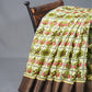 Shades of Light Apple Green And Dark Mehndi Green Colour Blouse Ikat Design Semi Chanderi Saree By Gayathri Reddy Designer Studio | Swadesiicart