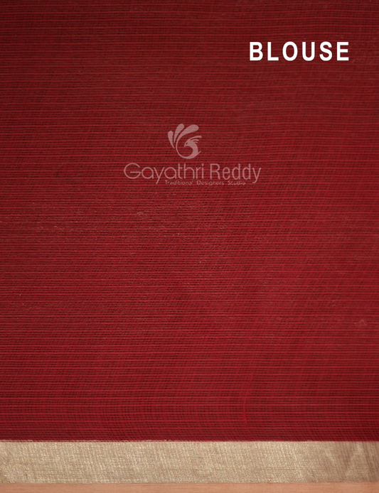 Shades of Light Chikoo Colour With Patola Design Pure Kota Cotton Saree By Gayathri Reddy Designer Studio | Swadesiicart
