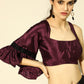 Tikhi Imli Embellished Poly Crepe Saree with Embellished Border | Swadesiicart