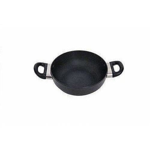 Anodised kadhai with Stainless Steel Lid - Swadesiicart