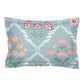 AEROHAVEN Premium Blue & Pink Ethnic Motifs Cotton 300 TC King Bedsheet & 2 Pillow Covers