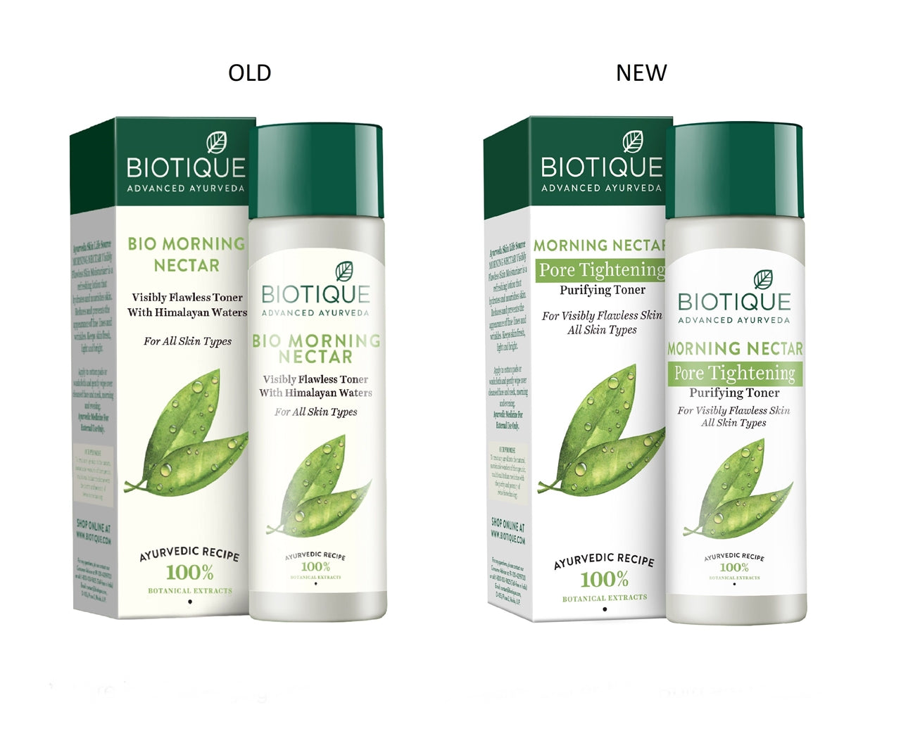Biotique Advanced Ayurveda Bio Morning Nectar Visibly Flawless Toner - Swadesiicart