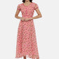 Souchii Women Pink Printed Fit And Flare Beautiful Dress - Swadesiicart