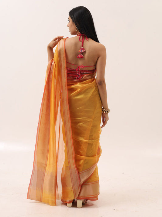 Tikhi Imli Organza Ready to Wear Saree | Swadesiicart