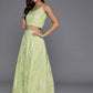 Ahalyaa Women's Traditional Wear Co-ods - Green - Swadesiicart
